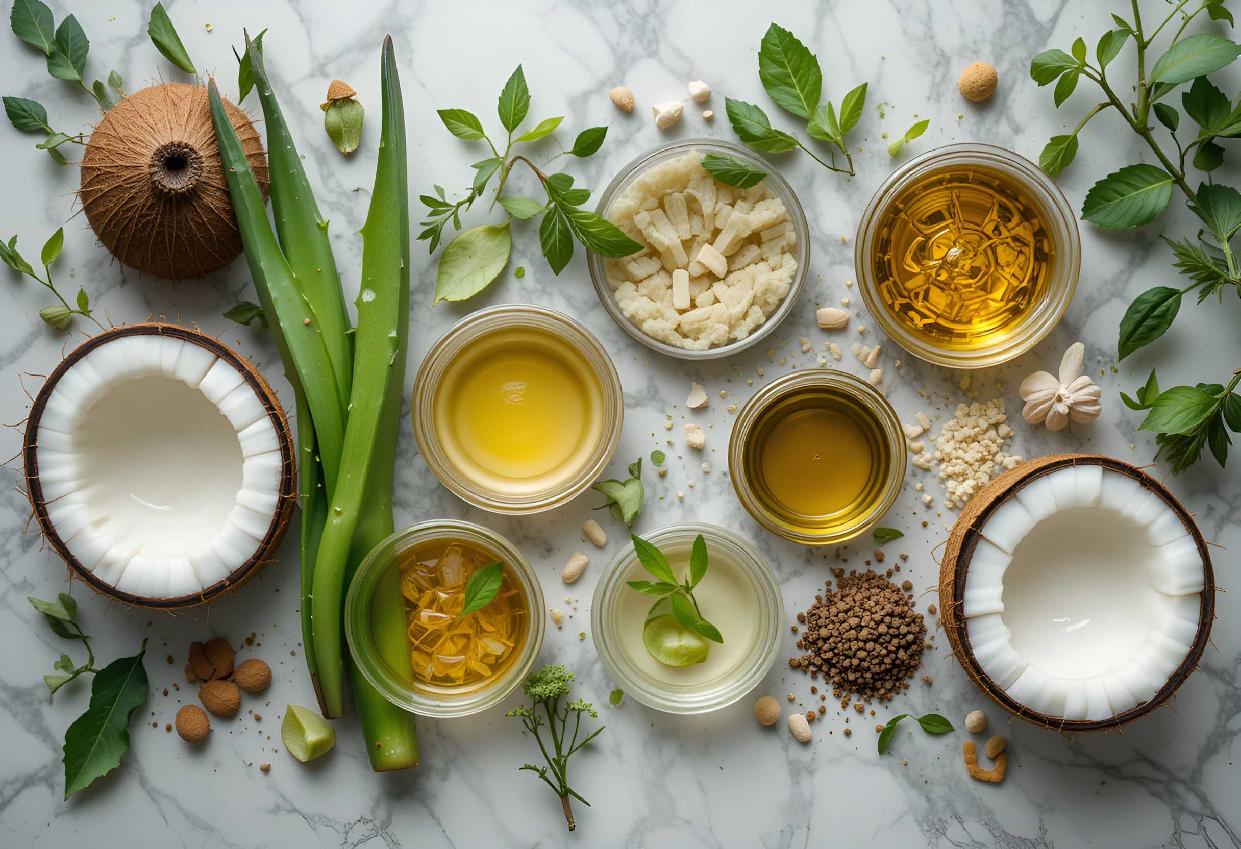 Natural ingredients for skin and hair care